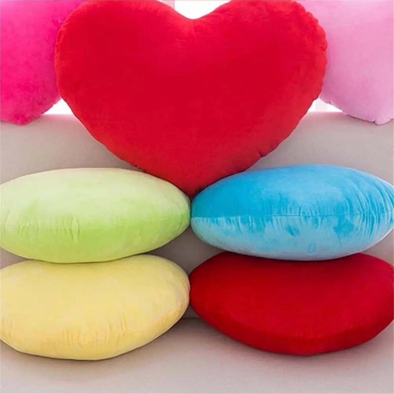 Heart Pillow Home Decoration Heart Stuffed Pillow Heart Plush Cushion Plush Pillow for Birthday(Pink,20cm) - Image 5