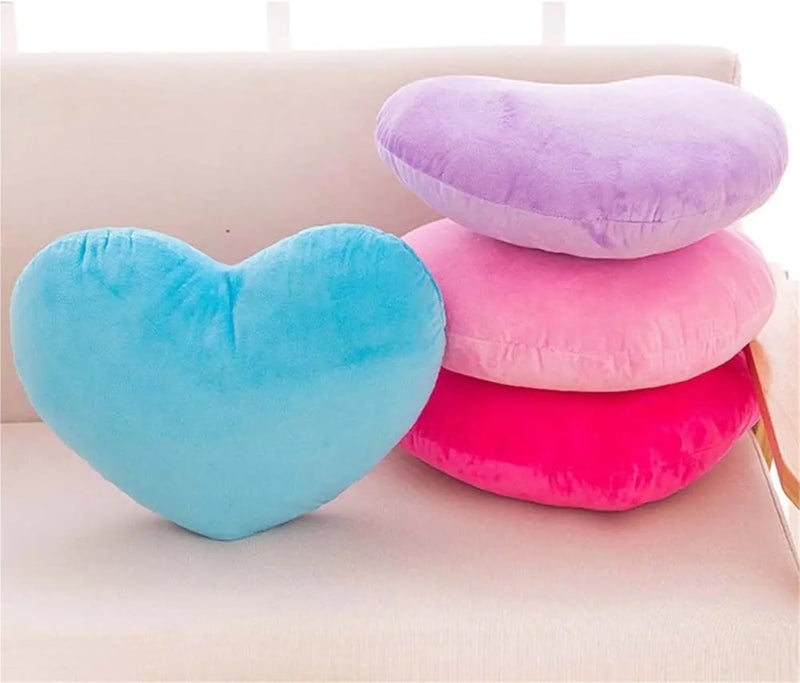 Heart Pillow Home Decoration Heart Stuffed Pillow Heart Plush Cushion Plush Pillow for Birthday(Pink,20cm) - Image 2
