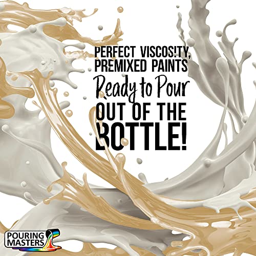 POURING MASTERS Desert Sand Acrylic Ready to Pour Pouring Paint - Premium 32-Ounce Pre-Mixed Water-Based - for Canvas, Wood, Paper, Crafts, Tile, Rocks and More - Image 2
