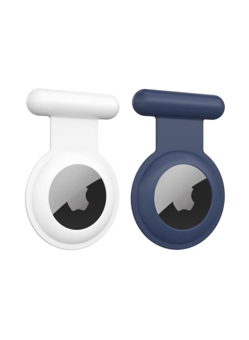 KASTWAVE Holder with Brooch Pin for AirTag, Hidden for Clothing, Suitable for Kids, Elder, Better Substitute for AirTag Accessories of Necklace, Wristband, Bracelet, Watch (2 Pack) - Image 1