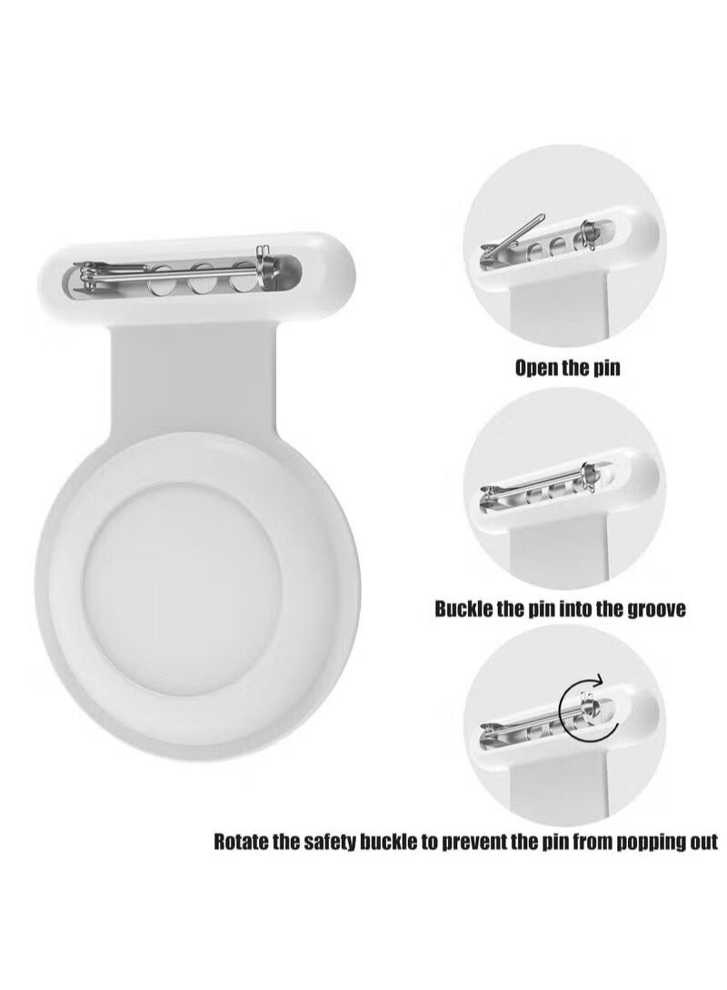 KASTWAVE Holder with Brooch Pin for AirTag, Hidden for Clothing, Suitable for Kids, Elder, Better Substitute for AirTag Accessories of Necklace, Wristband, Bracelet, Watch (2 Pack) - Image 4