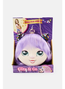 Glitz & Go Kids Girl Cute Purse Style Kit with Beauty Glam Accessories, Assorted  - Image 1