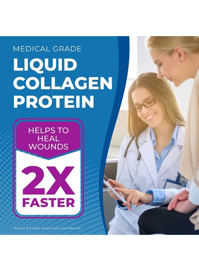 ProT Gold Liquid Collagen Protein Shot, 17g Protein Nano-Hydrolyzed Grass Fed Collagen, 2g Arginine for Wound Support, Gluten Free, Fat and Sugar Free, 0g Carbs, Non GMO, Berry, 1 fl oz, 24 Pack - Image 2