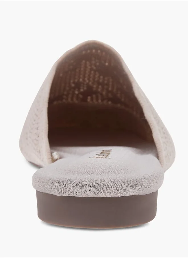 Le Confort Women Textured Slip-On Mules
