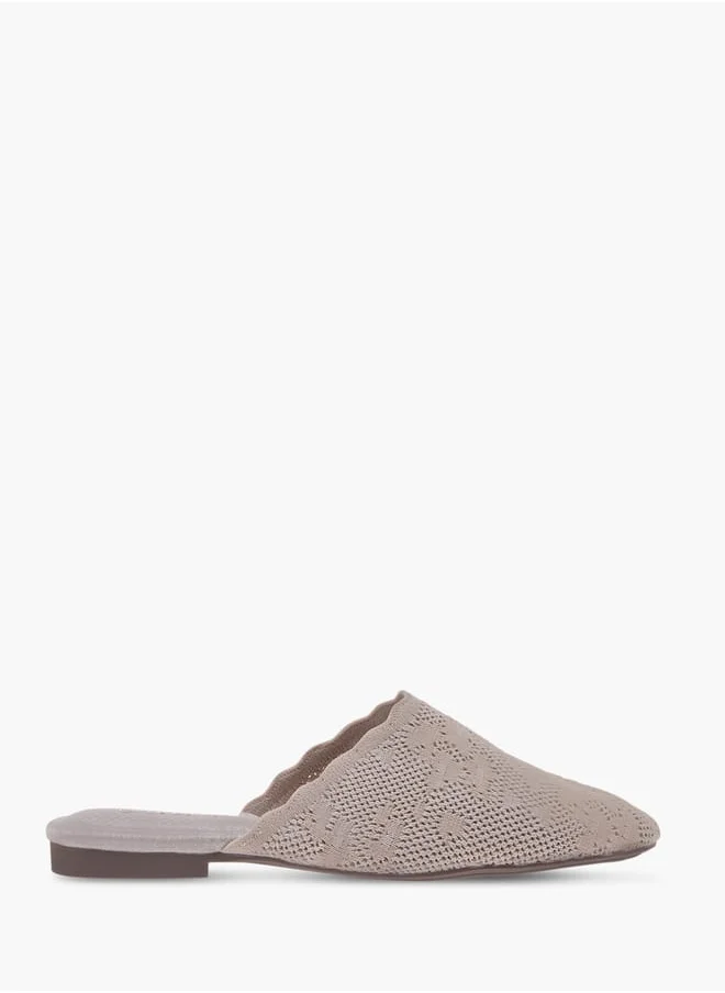 Le Confort Women Textured Slip-On Mules