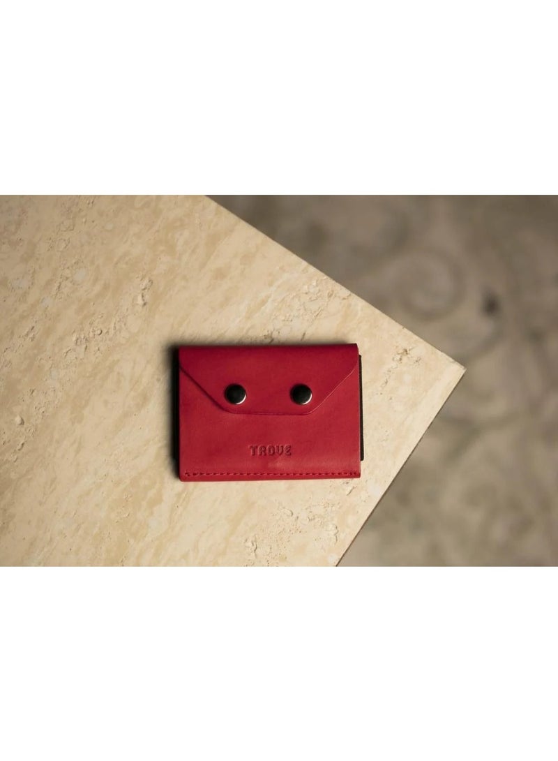 Trove Third edition card wallet in red and black from Trove - Image 4