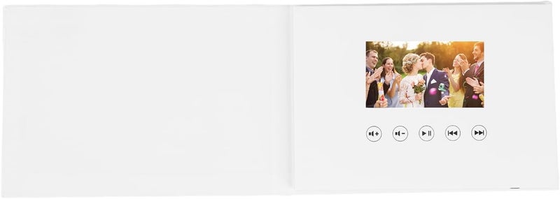 ZJchao Video Greeting Card with Screen 720P HD Customizable Video Playback Electronic Video Brochure with 4GB Memory for DIY Wedding Xmas (4.3 Inch 500mAh Li Ion Battery) - Image 2