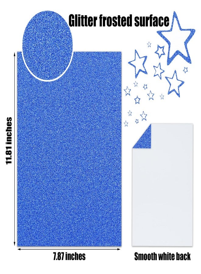 FEILIBAY 20 Sheets Royal Blue Glitter Cardstock Paper, A4 Size Glitter Paper for Crafts, Birthday and Wedding Party decorations, Gift Box packing and Other DIY Projects, 250GSM/92lb - Image 2