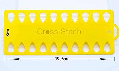 TCOTBE 5 Pack Embroidery Floss Organizer,Cross Stitch Thread Holder Storage Tool 20 Positions Craft Storage Holder Tools Accessory for Cotton Thread Craft DIY Sewing Storage Multicolor - Image 5