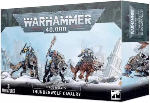 Games Workshop 99120101091 Space Wolves Thunder Wolf Cavalry Action Figure Black - Image 1