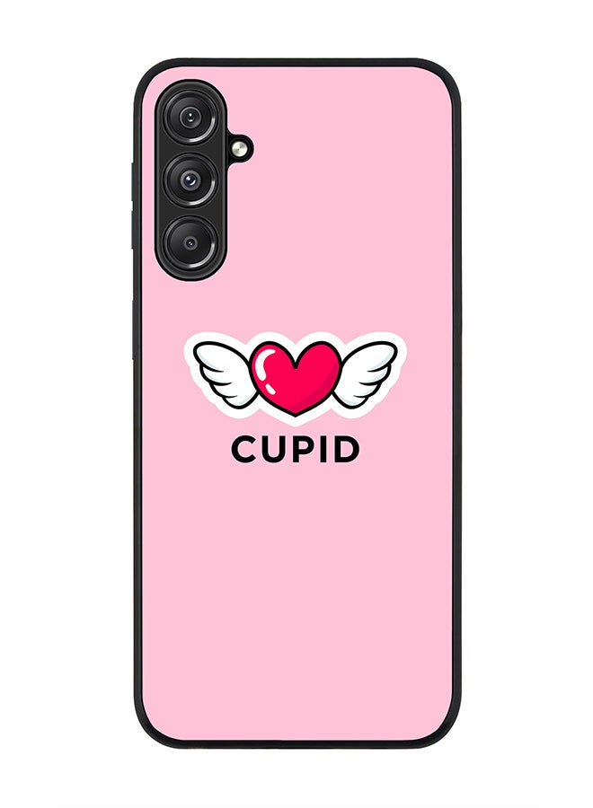 Stylizedd Rugged Black Edge case for Samsung Galaxy M34 5G, Custom Slim fit Flexible Anti Drop Thin Phone Case Cover - Cupid - Image 1
