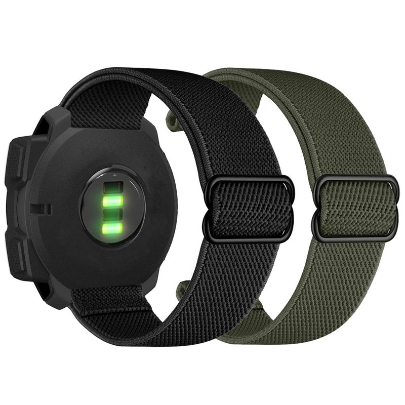 Abanen 22mm Elastic Nylon Strap Compatible with Garmin Instinct / Instinct 2 Solar / Crossover Solar / Tactical / Esports – Ultra-Light Wristband - Image 1