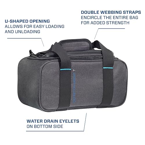 SCUBAPRO Definition Ballast Weight 7 Dive Bag with Double Webbing Straps, Premium Recycled Two-Tone Gray Fabric - Image 5