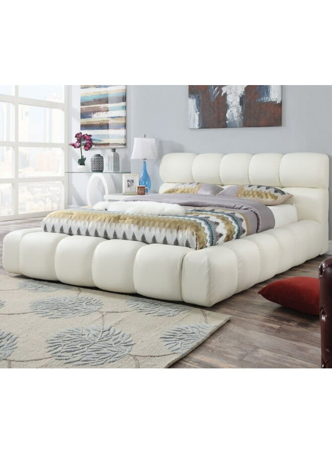 Royal White Velvet MajesticMist Bed 180x200x125