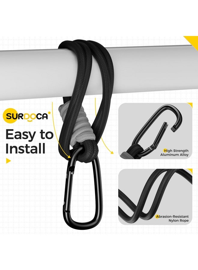 SURDOCA Baby Stroller Hooks, Stroller Clips and Hooks for Diaper Bag, Mommy Bag Hook for Stroller Heavy Duty, Universal Stroller Hanger and Strap, Stroller Accessories for Mom - Image 4