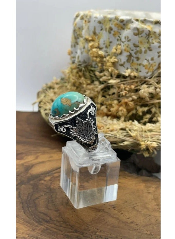 OtherMax Nachaburi turquoise ring with gold veins - Image 2
