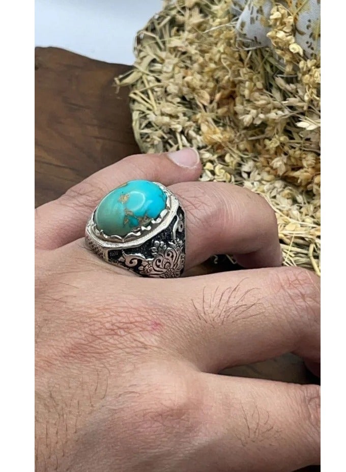 OtherMax Nachaburi turquoise ring with gold veins - Image 3