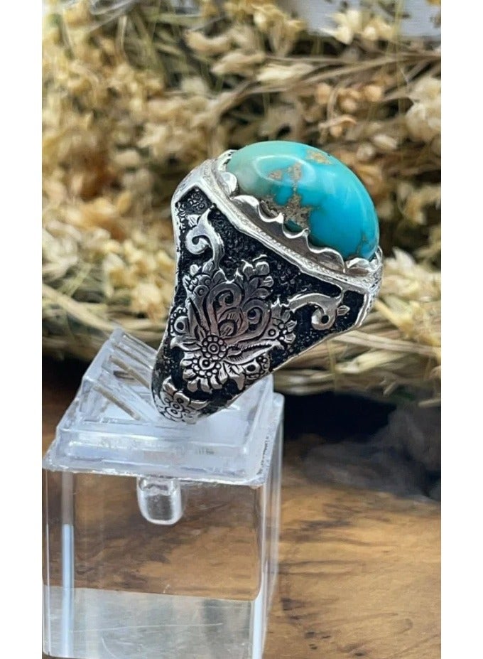 OtherMax Nachaburi turquoise ring with gold veins - Image 5