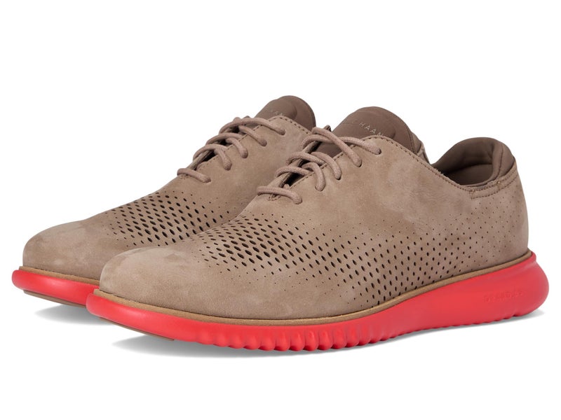 Cole Haan Men's 2.Zerogrand Laser Wingtip Lined Oxfords, Irish Coffee Nubuck, 7-W US - Image 1