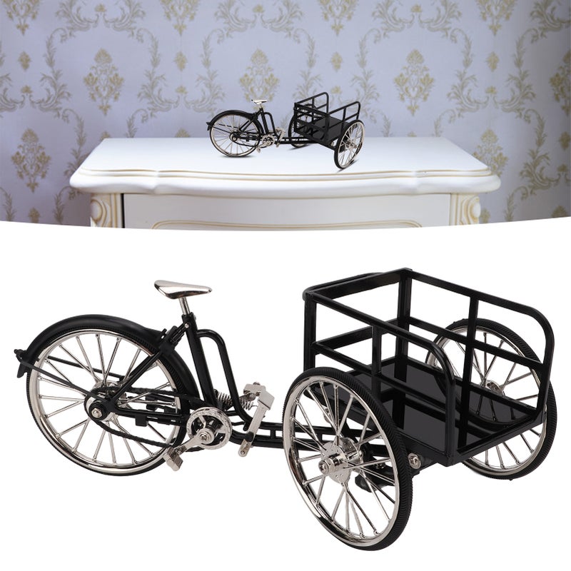 DIY Toy Tricycle Model Simulated Appearance Tricycle Ornament Wear Resistant Alloy Toy Tricycle Ornament for Bedside Table - Image 1