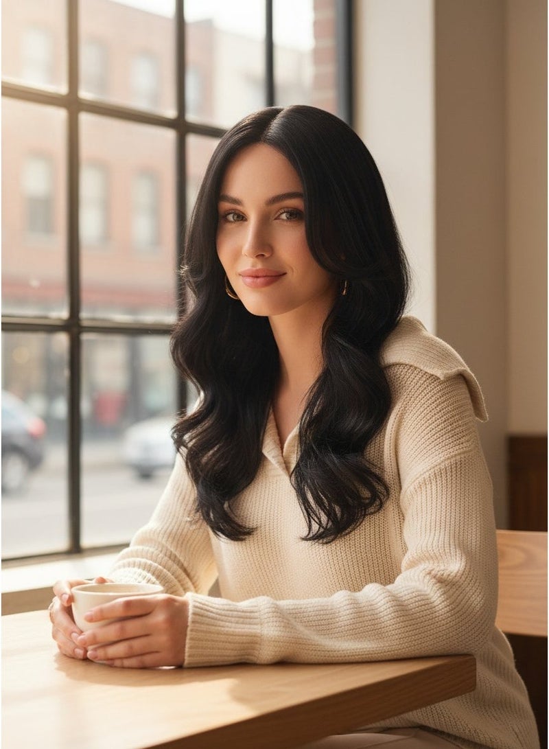 شعر مستعار كوري من شعر طبيعي، قابل للقص والتسريح - Image 2