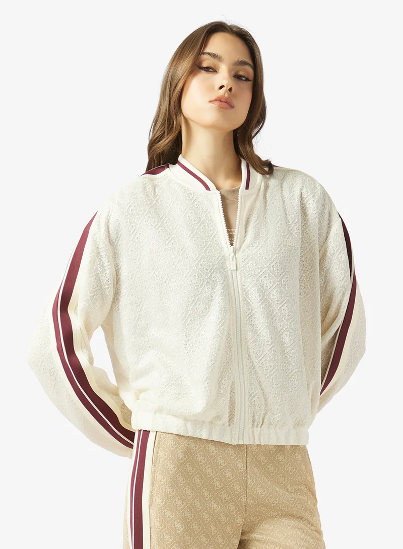 GUESS Zip Through Bomber Jacket