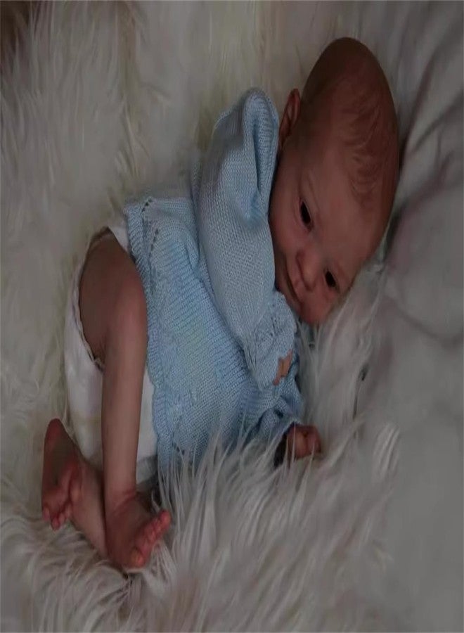 GYCV Lifelike Reborn Baby Dolls Boy Open Eyes 18 Inch Realistic Newborn Doll that Look Real Soft Real Life Weighted Baby Dolls Reborn Dolls Toy with Feeding Accessories Gift Set for Kids - Image 3