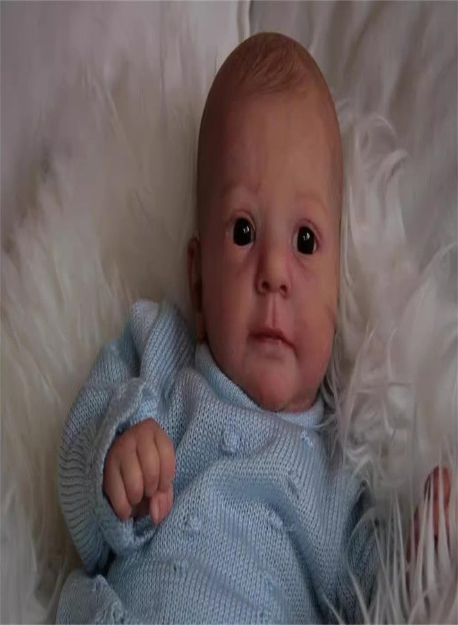 GYCV Lifelike Reborn Baby Dolls Boy Open Eyes 18 Inch Realistic Newborn Doll that Look Real Soft Real Life Weighted Baby Dolls Reborn Dolls Toy with Feeding Accessories Gift Set for Kids - Image 2