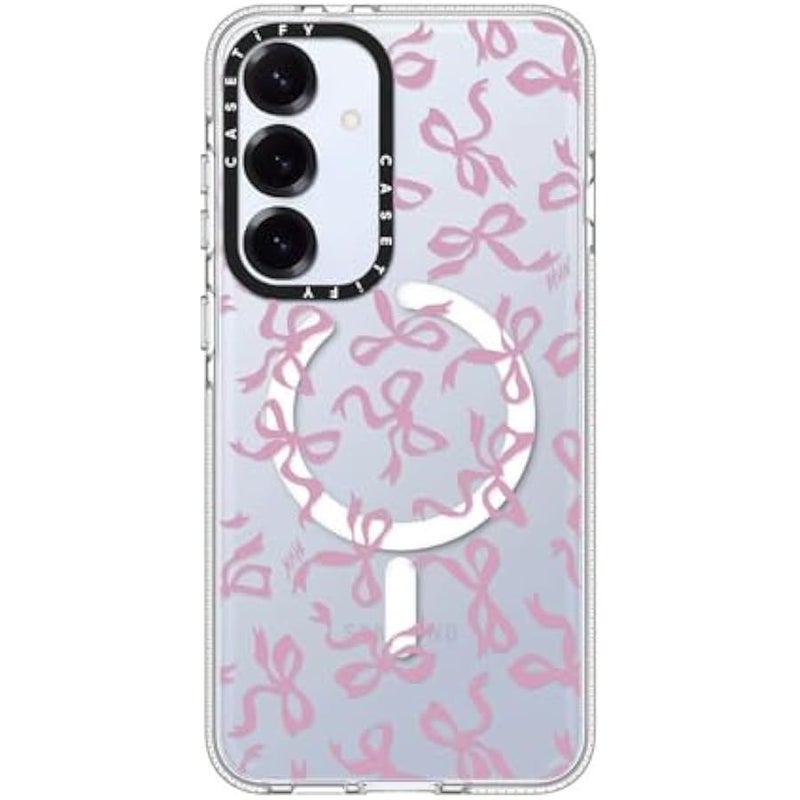 Casetify Magnetic Clear Galaxy S25+ Case 【Compatible with Magsafe】 - Bows - Image 2