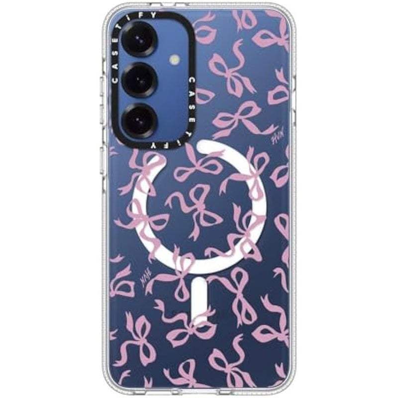 Casetify Magnetic Clear Galaxy S25+ Case 【Compatible with Magsafe】 - Bows - Image 4