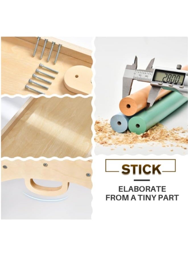 XiuWoo Toddler Climbing Frame Indoor Pikler Triangle Set 7 in 1 Rainbow Wooden Climbing Frame with Sliding Ramp Arch and Ladder Climber Montessori Climbing Toy Play Gym for Kids - Image 5