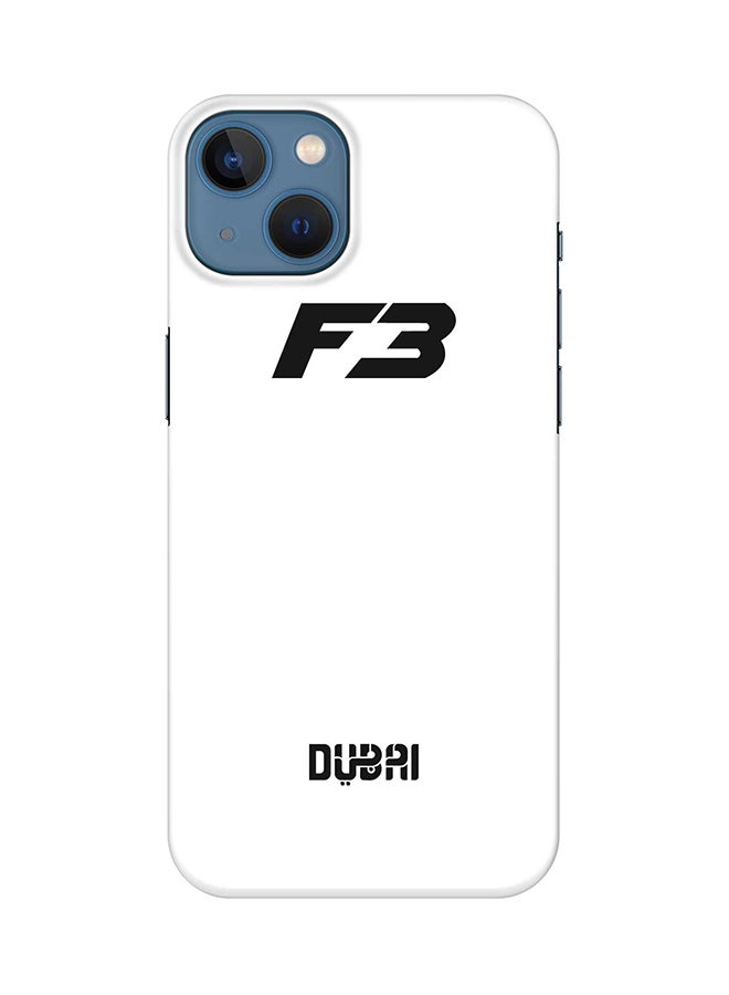 Stylizedd Case for iPhone 15 Plus Slim Snap Classic Series Mobile Cover Hard PC Shield Matte Finish Phone CasePrint - Faz3 Dubai White - Image 1