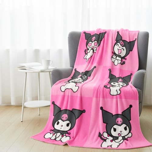 Hello Sanrio Kuromi Blanket Bundle - Kuromi Blanket Throw Bundle with Hello Kitty Stickers and More for Kids Toddlers Children (Hello Kitty Fleece Blanket) 45” x 60” - Image 5