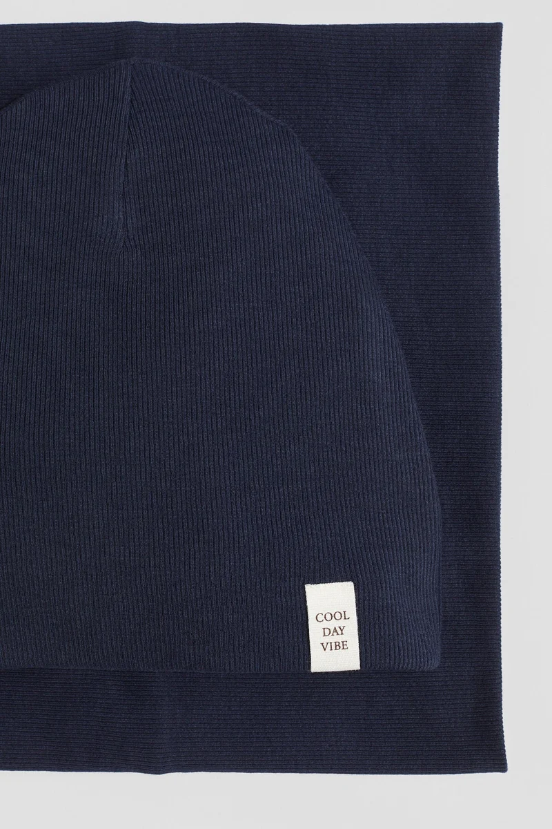 اتش اند ام طقم بيني ووشاح ملفوف من قطعتين