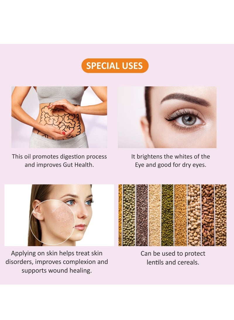 Milliare Coconut Wood Pressed Oil - 100% Pure and Natural | Premium Grade Oils for Body, Skin,Hair & massage | Natural Essential Oil | 250 ml | Made in India - Non Preservative Oil - Image 5