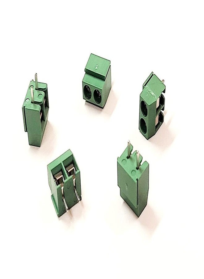 ERH India (Pack of 10) Terminal Block Wire Connector PCB Mount 5mm Pitch 2 Pin Screw Terminal Block Connector YX-126 Connector PCB Terminal Block AC 300V, 10A - Image 3