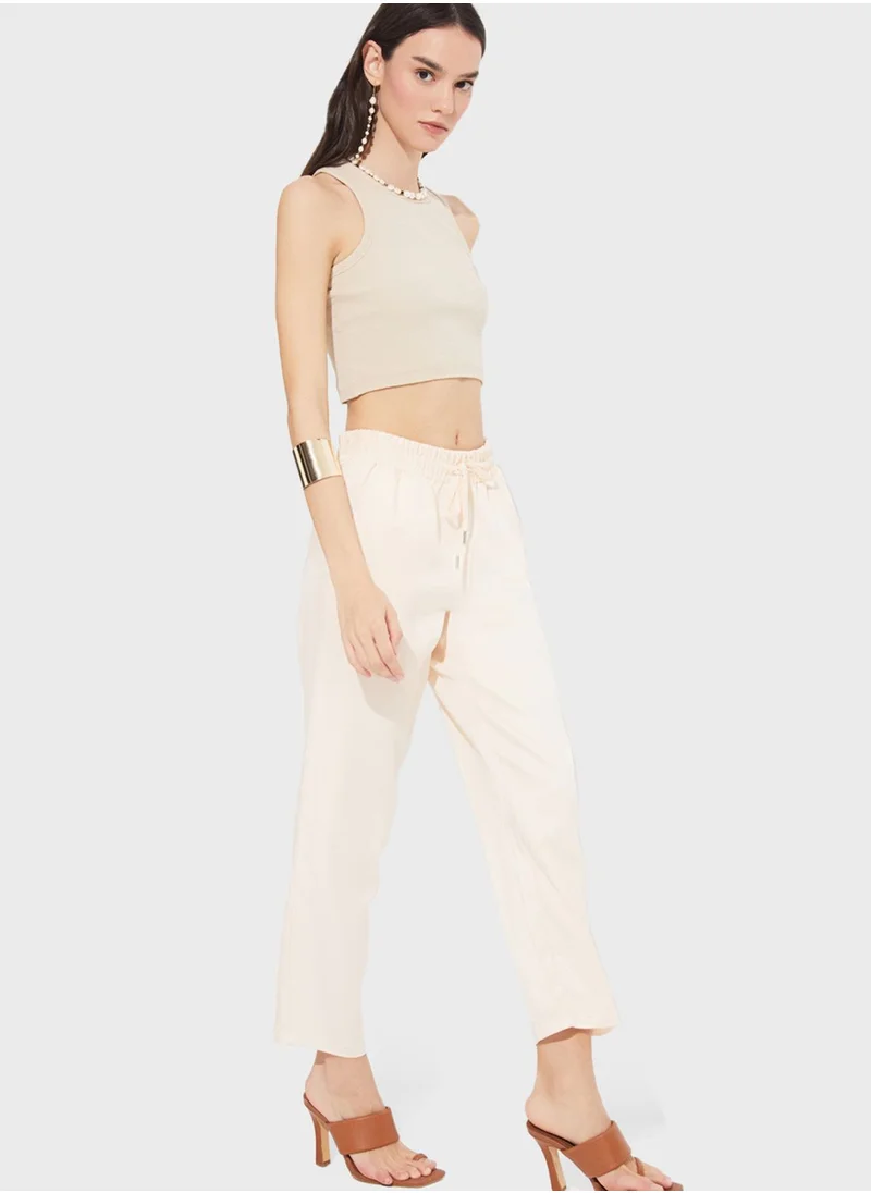 جون High Waist Pants