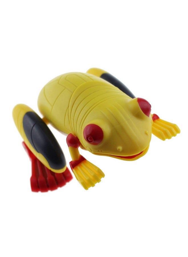 Tipmant Tipmant Light Sensor Remote Control Frog RC Simulation Fake Animal Toy with Red Flashlights - Yellow - Image 1