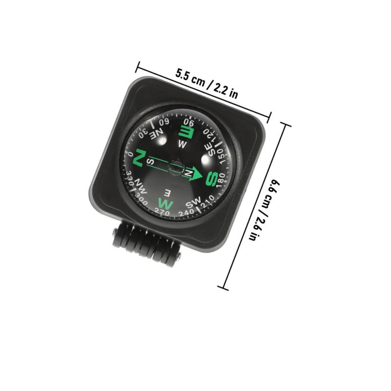 Adjustable Dashboard Compass Ball 2pcs Automotive Compass For Truck SUV RV Hiking Navigation - Image 3