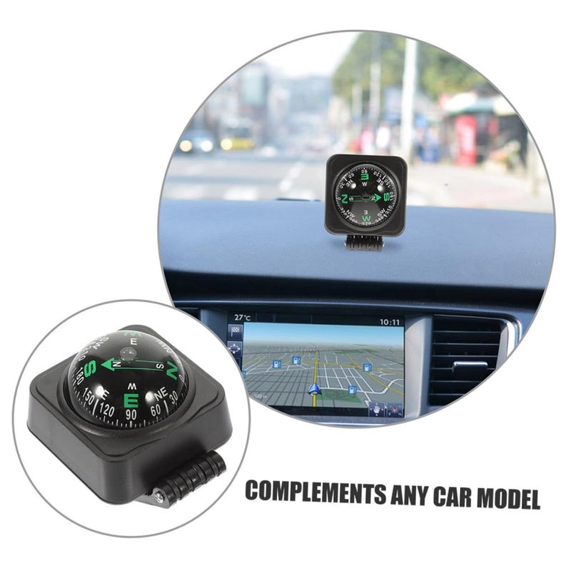 Adjustable Dashboard Compass Ball 2pcs Automotive Compass For Truck SUV RV Hiking Navigation - Image 4
