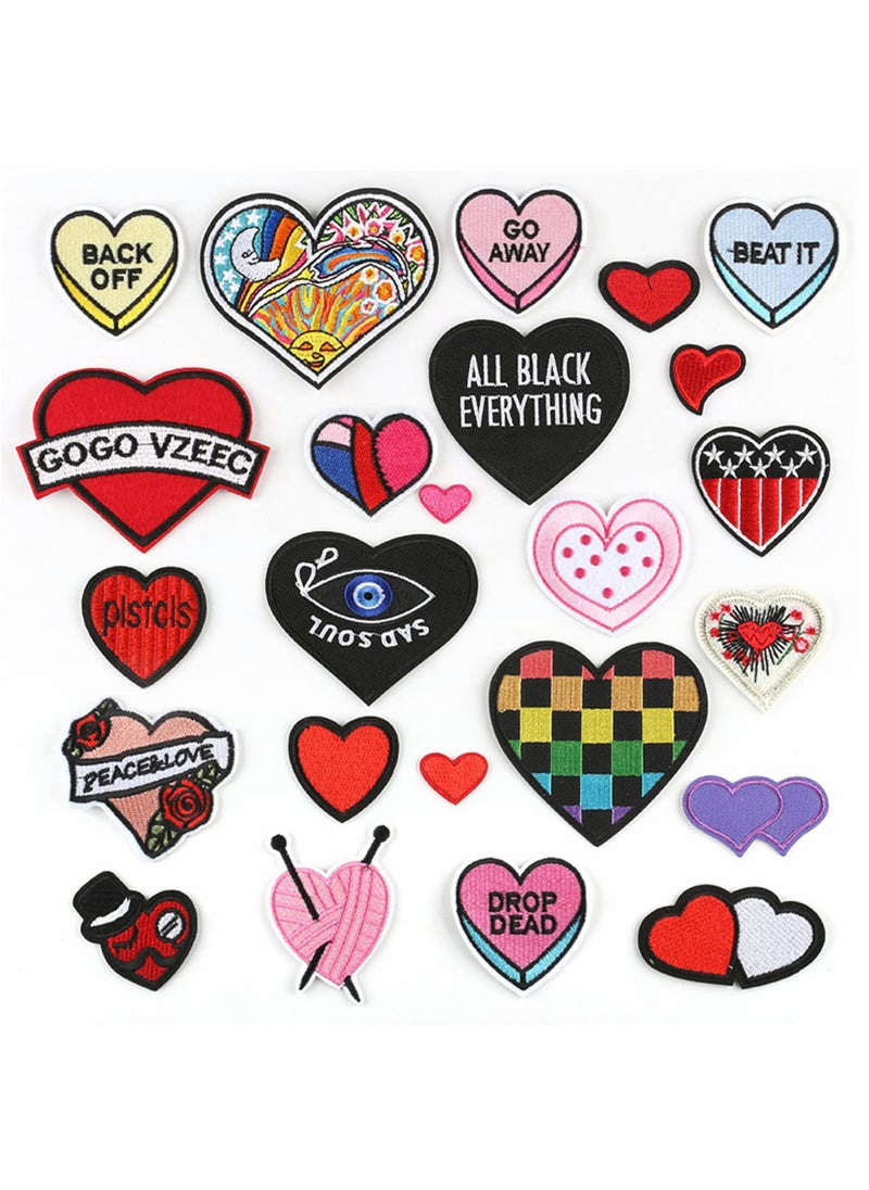 Generic - 24Pcs Embroidered Patches for DIY Craft - Sew On/Iron On Applique Decorations for Clothing, Dresses, Pants, Hats, Jeans, and Backpacks. Perfect for Personalizing Your Style! - Image 1
