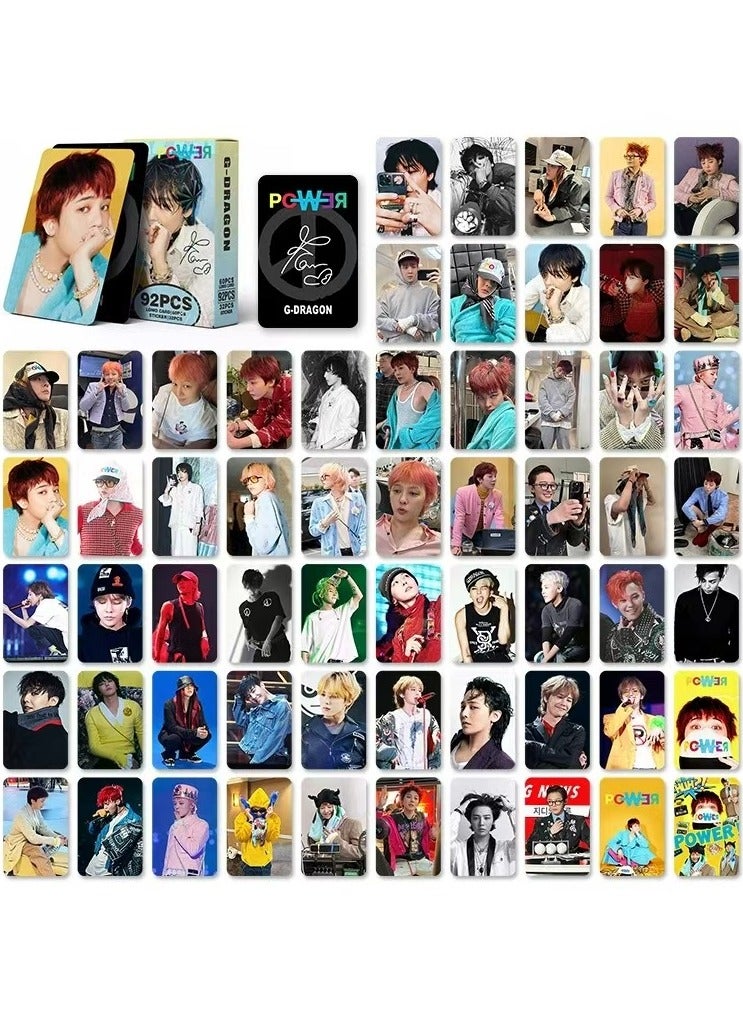 NIBEMINENT 92 Pcs Kpop G-Dragon Lomo Cards Card For Fans Collection Gifts - Image 2