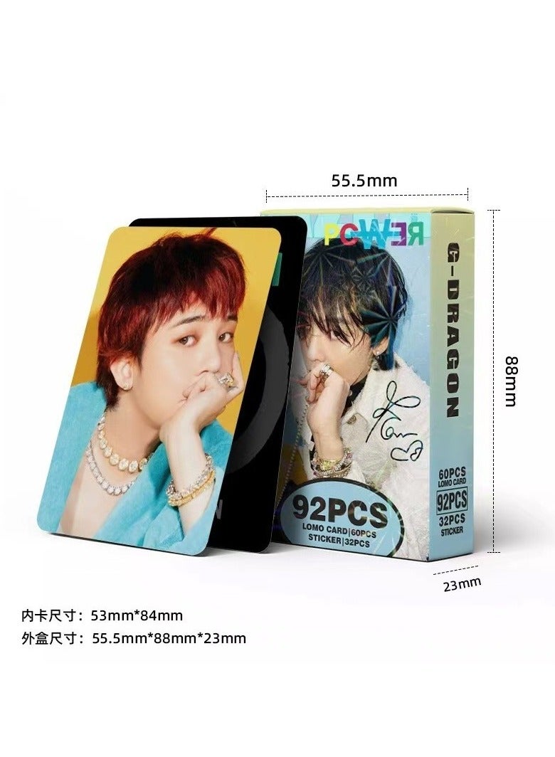 NIBEMINENT 92 Pcs Kpop G-Dragon Lomo Cards Card For Fans Collection Gifts - Image 3