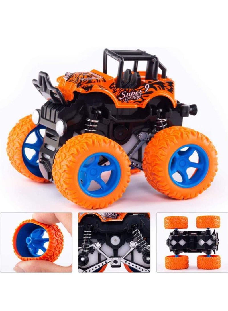 دوركو 4 جهاز كمبيوتر شخصي سيارات لعبة القصور للأطفال، الاحتكاك مدعومة لعبة السيارات دفع وتذهب المركبات، هدية عيد الميلاد حزب الإمدادات للأطفال الصغار الأطفال (4 لون) - Image 5