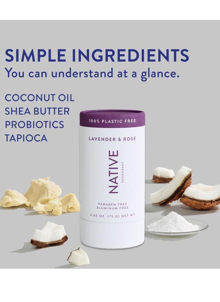 native Native Deodorant Contains Naturally Derived Ingredients, 72 Hour Odor Control | Deodorant for Women and Men, Aluminum Free with Baking Soda, Coconut Oil and Shea Butter | Classics Pack of 3  - Image 3
