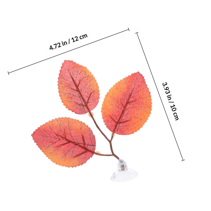 6pcs Betta Fish Tank Artificial Leaves Set with Wear Resistant Suckers Hammock Accessories - Image 3