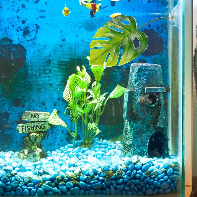 6pcs Betta Fish Tank Artificial Leaves Set with Wear Resistant Suckers Hammock Accessories - Image 5