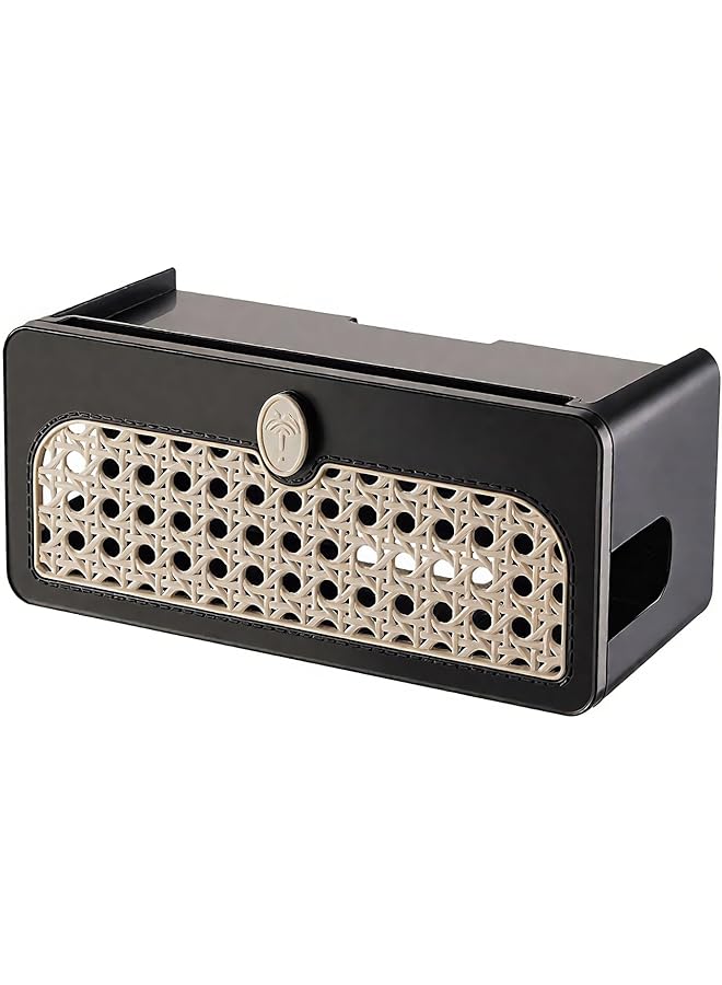 Cable Management Box, Cable Organizer Box Safe for Kids and Pets, Open Slots Cords Hider Box for Power Strips, Computer Router, USB Hub 30 * 14 * 13.5cm