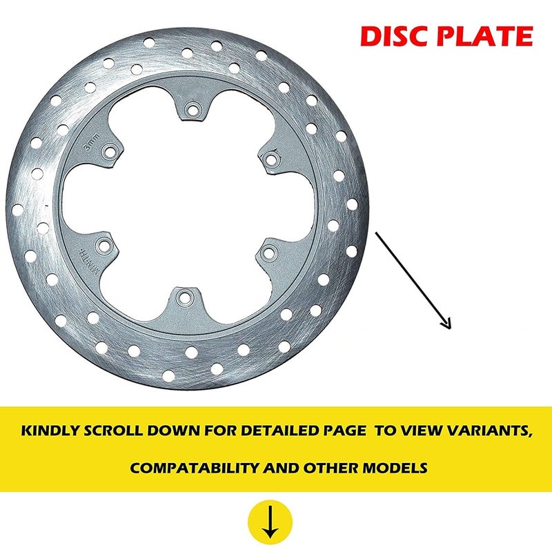 VTRUST Front Brake Disc Plate Compatible for Bajaj Pulsar 150 (Front) - Image 3