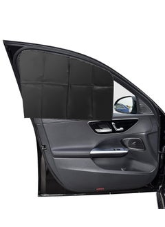 INFOSUN Car Side Window Sun Shade, 4 PCS Universal Magnetic Car Curtain for Baby and Kids with Blocks UV Rays, Reduce Damage from Direct Bright Sunlight and Heat, Universal Easy Fit Front Rear Seat  - Image 1